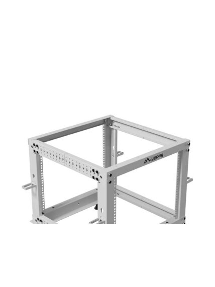 Lanberg Open Rack 19" 9U, adjustable | OR01-6109-S | 65.7 x 60 x 57.7 cm | Gray 5