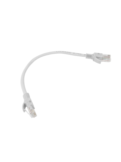 Lanberg Patchcord CAT.5E UTP 0.25M fluke passed 10-pack, Grey | PCU5-20CC-0025-S 1