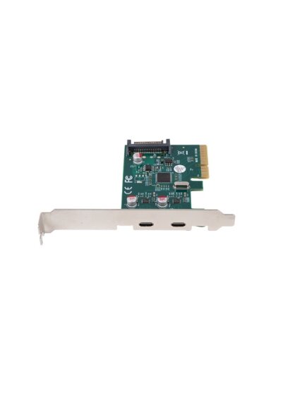 Lanberg PCI-Express X1 Card to 2X USB-C 3.2 GEN 2X1 Low profile | PCE-UC3-002 1