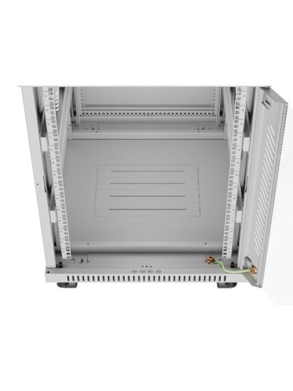 Lanberg | Rack cabinet 19" free-standing 15U/600x800 (flat pack) with glass door, LCD | FF01-6815-12SL | Grey 3 Lanberg | Rack cabinet 19" free-standing 15U/600x800 (flat pack) with glass door, LCD | FF01-6815-12SL | Grey 3