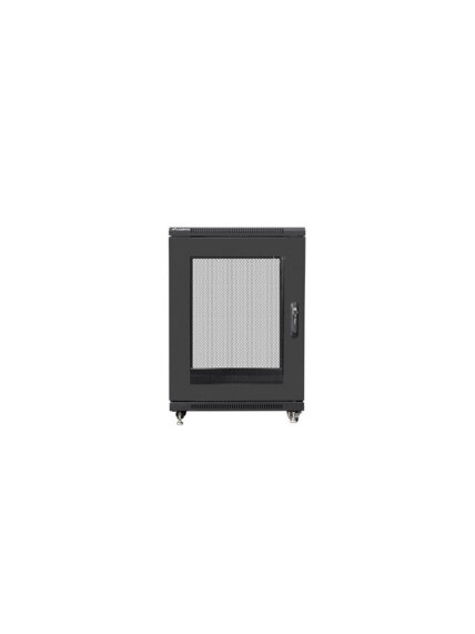 Lanberg | Rack cabinet 19" free-standing 15U/600x800 (flat pack) with mesh door | FF01-6815-23B | Black 1 Lanberg | Rack cabinet 19" free-standing 15U/600x800 (flat pack) with mesh door | FF01-6815-23B | Black 1