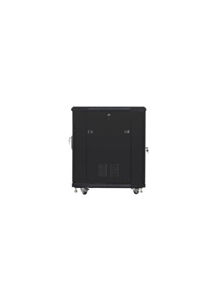 Lanberg | Rack cabinet 19" free-standing 15U/600x800 (flat pack) with mesh door | FF01-6815-23B | Black 2 Lanberg | Rack cabinet 19" free-standing 15U/600x800 (flat pack) with mesh door | FF01-6815-23B | Black 2
