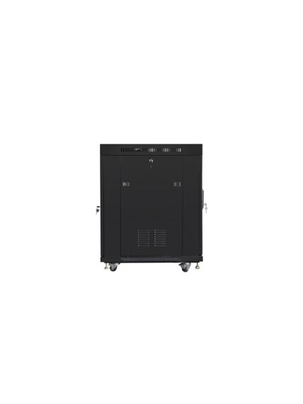 Lanberg | Rack cabinet 19" free-standing 15U/800x1000 (flat pack) with glass door, LCD | FF01-8015-12BL | Black 3 Lanberg | Rack cabinet 19" free-standing 15U/800x1000 (flat pack) with glass door, LCD | FF01-8015-12BL | Black 3