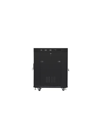 Lanberg | Rack cabinet 19" free-standing 15U/800x1000 (flat pack) with glass door, LCD | FF01-8015-12BL | Black 4 Lanberg | Rack cabinet 19" free-standing 15U/800x1000 (flat pack) with glass door, LCD | FF01-8015-12BL | Black 4
