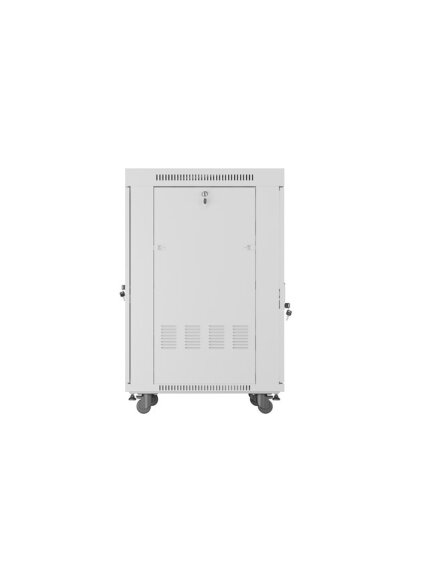 Lanberg | Rack cabinet 19" free-standing 22U/600x800 (flat pack) with glass door | FF01-6822-12SL | Grey 4 Lanberg | Rack cabinet 19" free-standing 22U/600x800 (flat pack) with glass door | FF01-6822-12SL | Grey 4