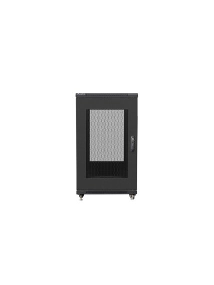 Lanberg | Rack cabinet 19" free-standing 22U/600x800 (flat pack) with mesh door | FF01-6822-23B | Black 1 Lanberg | Rack cabinet 19" free-standing 22U/600x800 (flat pack) with mesh door | FF01-6822-23B | Black 1
