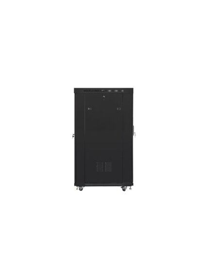 Lanberg | Rack cabinet 19" free-standing 22U/800x1000 (flat pack) with glass door | FF01-8022-12BL | Black 5 Lanberg | Rack cabinet 19" free-standing 22U/800x1000 (flat pack) with glass door | FF01-8022-12BL | Black 5