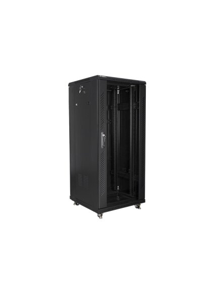 Lanberg | Rack cabinet 19" free-standing 27U/600x600 (flat pack) | FF01-6627-12B | Black 3 Lanberg | Rack cabinet 19" free-standing 27U/600x600 (flat pack) | FF01-6627-12B | Black 3