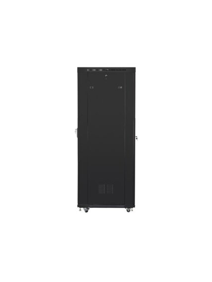 Lanberg | Rack cabinet 19" free-standing 27U/800x1200 (flat pack) with mesh door, LCD | FF01-8227-23BL | Black 1 Lanberg | Rack cabinet 19" free-standing 27U/800x1200 (flat pack) with mesh door, LCD | FF01-8227-23BL | Black 1