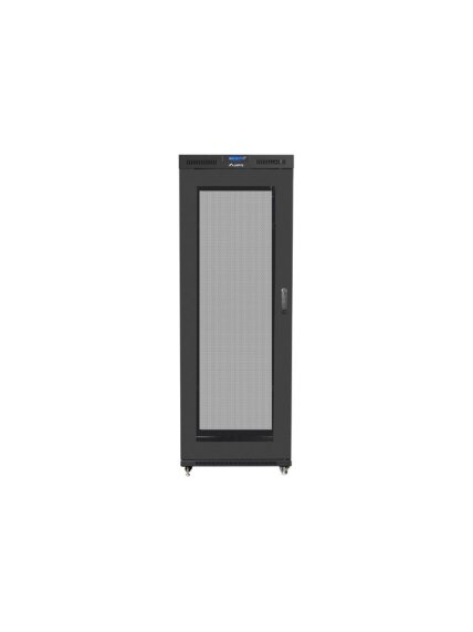 Lanberg | Rack cabinet 19" free-standing 27U/800x1200 (flat pack) with mesh door, LCD | FF01-8227-23BL | Black 3 Lanberg | Rack cabinet 19" free-standing 27U/800x1200 (flat pack) with mesh door, LCD | FF01-8227-23BL | Black 3