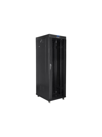 Lanberg | Rack cabinet 19" free-standing 37U/600x800 (flat pack) with glass door, LCD | FF01-6837-12BL | Black 2