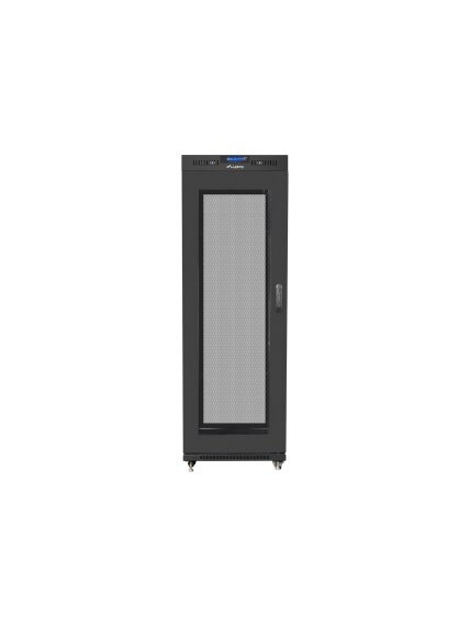 Lanberg | Rack cabinet 19" free-standing 37U/600x800 (flat pack) with mesh door, LCD | FF01-6837-23BL | Black 1 Lanberg | Rack cabinet 19" free-standing 37U/600x800 (flat pack) with mesh door, LCD | FF01-6837-23BL | Black 1