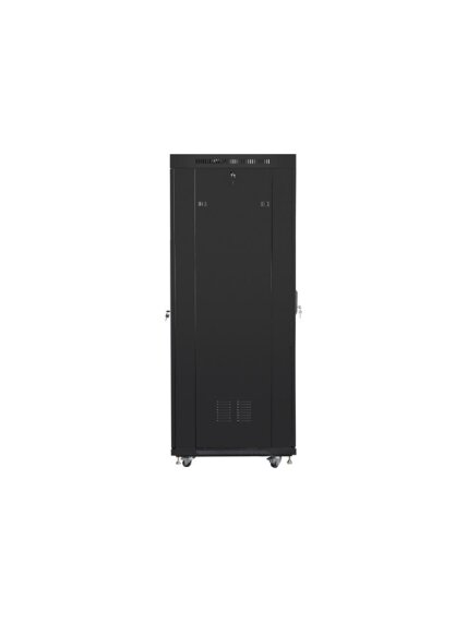 Lanberg | Rack cabinet 19" free-standing 37U/800x1000 (flat pack) with glass door, LCD | FF01-8037-12BL | Black 1 Lanberg | Rack cabinet 19" free-standing 37U/800x1000 (flat pack) with glass door, LCD | FF01-8037-12BL | Black 1