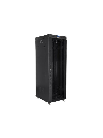 Lanberg | Rack cabinet 19" free-standing 37U/800x1000 (flat pack) with glass door, LCD | FF01-8037-12BL | Black 4 Lanberg | Rack cabinet 19" free-standing 37U/800x1000 (flat pack) with glass door, LCD | FF01-8037-12BL | Black 4