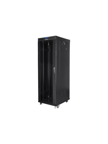 Lanberg | Rack cabinet 19" free-standing 37U/800x1000 (flat pack) with glass door, LCD | FF01-8037-12BL | Black Lanberg | Rack cabinet 19" free-standing 37U/800x1000 (flat pack) with glass door, LCD | FF01-8037-12BL | Black