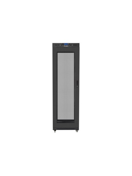 Lanberg | Rack cabinet 19" free-standing 42U/600x1000 (flat pack) with mesh door lCD V2 | FF01-6042-23BL | Black 5 Lanberg | Rack cabinet 19" free-standing 42U/600x1000 (flat pack) with mesh door lCD V2 | FF01-6042-23BL | Black 5