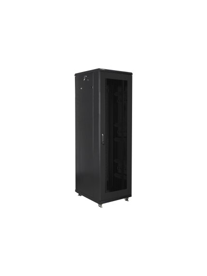 Lanberg | Rack cabinet 19" free-standing 42U/600x800 (flat pack) with mesh door | FF01-6842-23B | Black 2