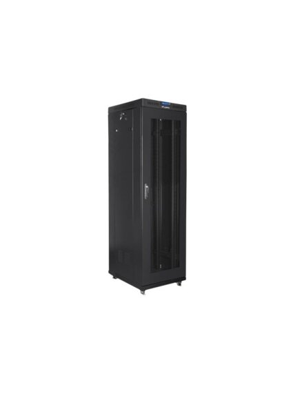 Lanberg | Rack cabinet 19" free-standing 42U/600x800 (flat pack) with mesh door, LCD | FF01-6842-23BL | Black 2 Lanberg | Rack cabinet 19" free-standing 42U/600x800 (flat pack) with mesh door, LCD | FF01-6842-23BL | Black 2