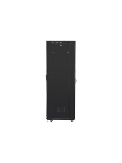 Lanberg | Rack cabinet 19" free-standing 42U/600x800 (flat pack) with mesh door, LCD | FF01-6842-23BL | Black 3 Lanberg | Rack cabinet 19" free-standing 42U/600x800 (flat pack) with mesh door, LCD | FF01-6842-23BL | Black 3