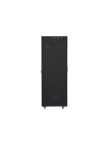 Lanberg | Rack cabinet 19" free-standing 42U/600x800 (flat pack) with mesh door, LCD | FF01-6842-23BL | Black 4 Lanberg | Rack cabinet 19" free-standing 42U/600x800 (flat pack) with mesh door, LCD | FF01-6842-23BL | Black 4