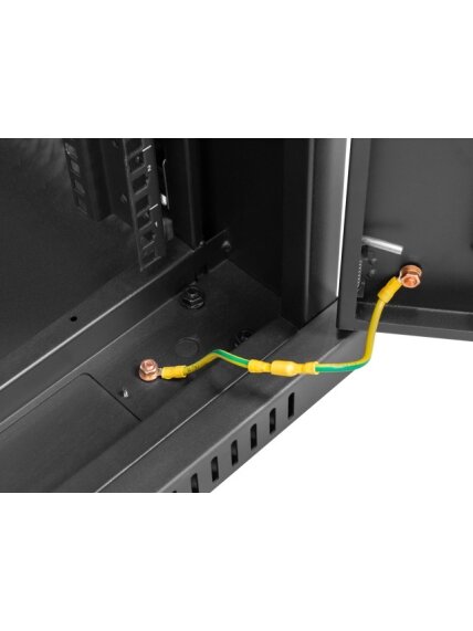 Lanberg | Rack cabinet 19" free-standing 42U/800x1000 (flat pack) with glass door, LCD | FF01-8042-12BL | Black 2 Lanberg | Rack cabinet 19" free-standing 42U/800x1000 (flat pack) with glass door, LCD | FF01-8042-12BL | Black 2
