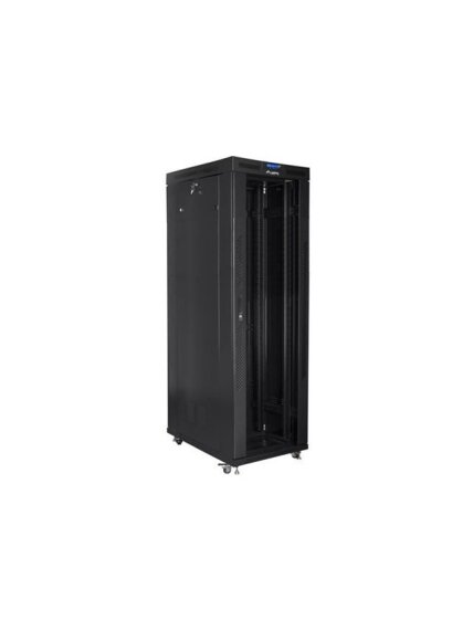 Lanberg | Rack cabinet 19" free-standing 42U/800x1000 (flat pack) with glass door, LCD | FF01-8042-12BL | Black