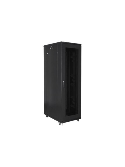 Lanberg | Rack cabinet 19" free-standing 42U/800x1000 (flat pack) with mesh door | FF01-8042-23B | Black 2 Lanberg | Rack cabinet 19" free-standing 42U/800x1000 (flat pack) with mesh door | FF01-8042-23B | Black 2