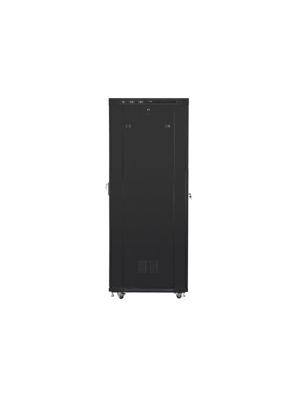 Lanberg | Rack cabinet 19" free-standing 42U/800x1000 (flat pack) with mesh door, LCD | FF01-8042-23BL | Black 4 Lanberg | Rack cabinet 19" free-standing 42U/800x1000 (flat pack) with mesh door, LCD | FF01-8042-23BL | Black 4