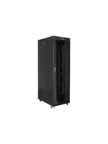 Lanberg | Rack cabinet 19" free-standing 42U/800x1200 (flat pack) with glass door, LCD | FF01-8242-12BL | Black 2 Lanberg | Rack cabinet 19" free-standing 42U/800x1200 (flat pack) with glass door, LCD | FF01-8242-12BL | Black 2