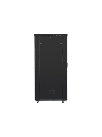 Lanberg | Rack cabinet 19" free-standing 42U/800x1200 (flat pack) with glass door, LCD | FF01-8242-12BL | Black 3 Lanberg | Rack cabinet 19" free-standing 42U/800x1200 (flat pack) with glass door, LCD | FF01-8242-12BL | Black 3
