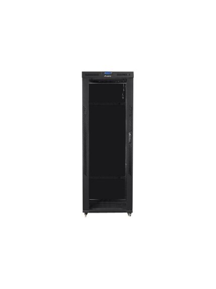 Lanberg | Rack cabinet 19" free-standing 42U/800x800 (flat pack) with glass door, LCD | FF01-8842-12BL | Black Lanberg | Rack cabinet 19" free-standing 42U/800x800 (flat pack) with glass door, LCD | FF01-8842-12BL | Black