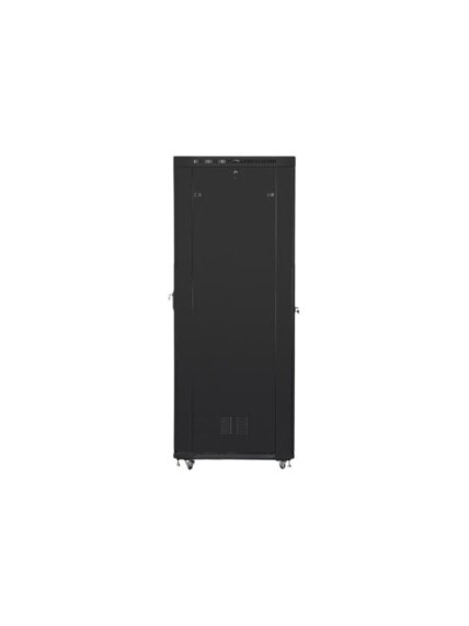 Lanberg | Rack cabinet 19" free-standing 47U/800x1000 (flat pack) with glass door, LCD | FF01-8047-12BL | Black 3 Lanberg | Rack cabinet 19" free-standing 47U/800x1000 (flat pack) with glass door, LCD | FF01-8047-12BL | Black 3