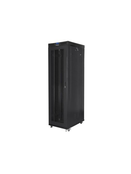 Lanberg | Rack cabinet 19" free-standing 47U/800x1000 (flat pack) with mesh door, LCD | FF01-8047-23BL | Black 1 Lanberg | Rack cabinet 19" free-standing 47U/800x1000 (flat pack) with mesh door, LCD | FF01-8047-23BL | Black 1