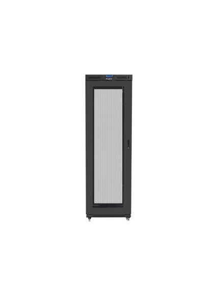 Lanberg | Rack cabinet 19" free-standing 47U/800x1000 (flat pack) with mesh door, LCD | FF01-8047-23BL | Black 3 Lanberg | Rack cabinet 19" free-standing 47U/800x1000 (flat pack) with mesh door, LCD | FF01-8047-23BL | Black 3