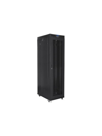 Lanberg | Rack cabinet 19" free-standing 47U/800x1000 (flat pack) with mesh door, LCD | FF01-8047-23BL | Black Lanberg | Rack cabinet 19" free-standing 47U/800x1000 (flat pack) with mesh door, LCD | FF01-8047-23BL | Black