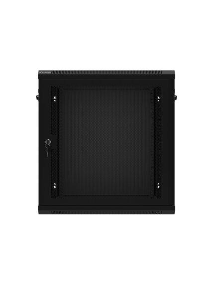 Lanberg | Rack cabinet 19" wall-mount 12U/600x450 with perforated door (flat pack) | WF01-6412-23B | Black 3 Lanberg | Rack cabinet 19" wall-mount 12U/600x450 with perforated door (flat pack) | WF01-6412-23B | Black 3