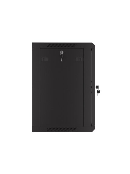 Lanberg | Rack cabinet 19" wall-mount 12U/600x450 with perforated door (flat pack) | WF01-6412-23B | Black 5 Lanberg | Rack cabinet 19" wall-mount 12U/600x450 with perforated door (flat pack) | WF01-6412-23B | Black 5