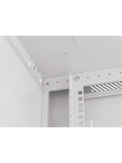 Lanberg | Rack cabinet 19" wall-mount 18U/600x600 (flat pack) | WF01-6618-10S | Grey 2 Lanberg | Rack cabinet 19" wall-mount 18U/600x600 (flat pack) | WF01-6618-10S | Grey 2