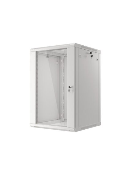 Lanberg | Rack cabinet 19" wall-mount 18U/600x600 (flat pack) | WF01-6618-10S | Grey 4