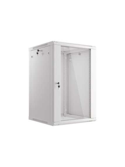 Lanberg | Rack cabinet 19" wall-mount 18U/600x600 (flat pack) | WF01-6618-10S | Grey Lanberg | Rack cabinet 19" wall-mount 18U/600x600 (flat pack) | WF01-6618-10S | Grey