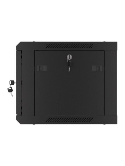 Lanberg | Rack cabinet 19" wall-mount 6U/600x450 for self-assembly with metal door (flat pack) | WF01-6406-00B | Black 10