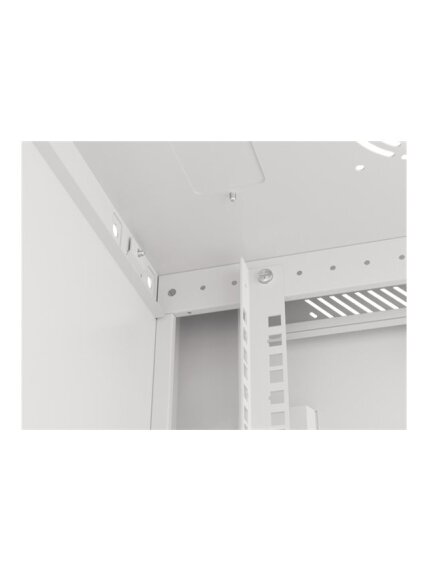 Lanberg | Rack cabinet 19" wall-mount 6U/600x450 for self-assembly with metal door (flat pack) | WF01-6406-00S | Grey 12 Lanberg | Rack cabinet 19" wall-mount 6U/600x450 for self-assembly with metal door (flat pack) | WF01-6406-00S | Grey 12