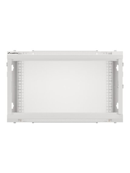 Lanberg | Rack cabinet 19" wall-mount 6U/600x450 for self-assembly with metal door (flat pack) | WF01-6406-00S | Grey 3 Lanberg | Rack cabinet 19" wall-mount 6U/600x450 for self-assembly with metal door (flat pack) | WF01-6406-00S | Grey 3