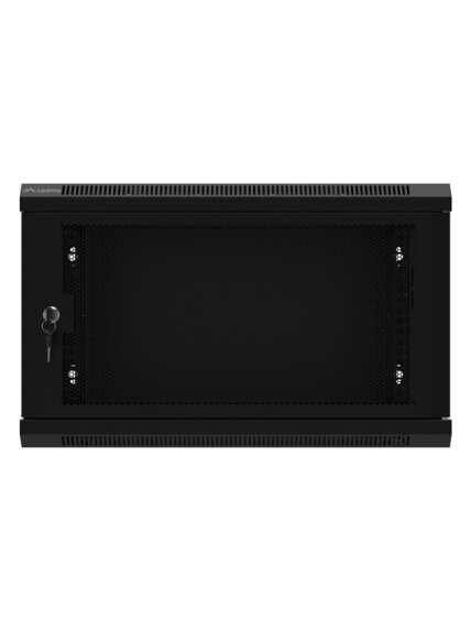 Lanberg | Rack cabinet 19" wall-mount 6U/600x450 with perforated door (flat pack) | WF01-6406-23B | Black 2
