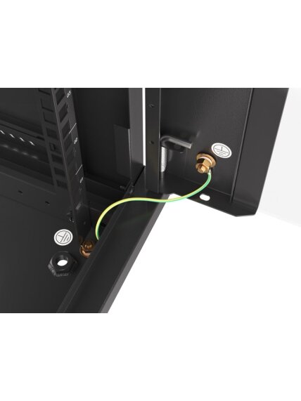 Lanberg | Rack cabinet 19" wall-mount 9U/600x600 (flat pack) V2 | WF01-6609-10B | Black 2 Lanberg | Rack cabinet 19" wall-mount 9U/600x600 (flat pack) V2 | WF01-6609-10B | Black 2