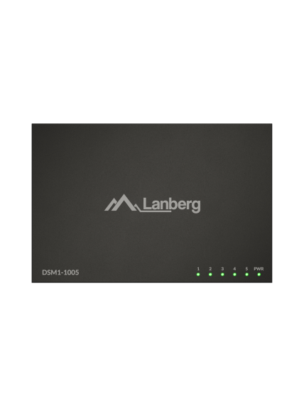 Lanberg Switch 5x1GB/s Unmanagment Gigabit Ethernet Desktop 12V metal case | DSM1-1005 | Unmanaged | Desktop 3 Lanberg Switch 5x1GB/s Unmanagment Gigabit Ethernet Desktop 12V metal case | DSM1-1005 | Unmanaged | Desktop 3