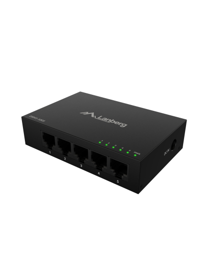 Lanberg Switch 5x1GB/s Unmanagment Gigabit Ethernet Desktop 12V metal case | DSM1-1005 | Unmanaged | Desktop Lanberg Switch 5x1GB/s Unmanagment Gigabit Ethernet Desktop 12V metal case | DSM1-1005 | Unmanaged | Desktop