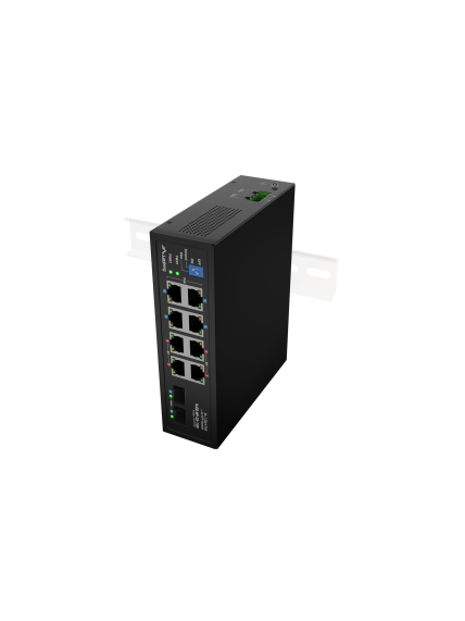 Lanberg Switch PoE 4xBT 4xAT 4xSFP Din Unmanagment Gigabit Ethernet | ILGE-8P-2S-120 | Unmanaged | Din rail 6