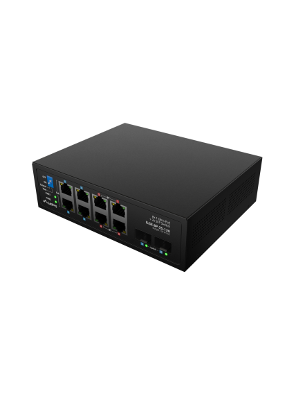 Lanberg Switch PoE 4xBT 4xAT 4xSFP Din Unmanagment Gigabit Ethernet | ILGE-8P-2S-120 | Unmanaged | Din rail