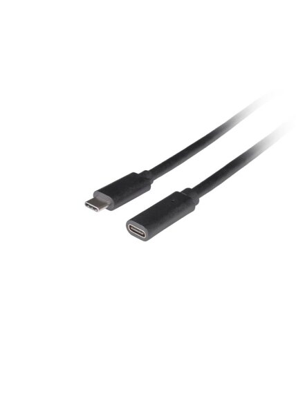 Lanberg | USB-C M/F 3.1 Cable | CA-USBE-20CC-0015-BK Lanberg | USB-C M/F 3.1 Cable | CA-USBE-20CC-0015-BK
